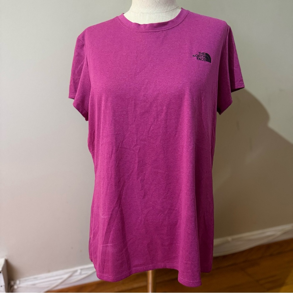 The North Face Women's Active Fit Short Sleeve Tee T-shirt Magenta L EUC Gorp
